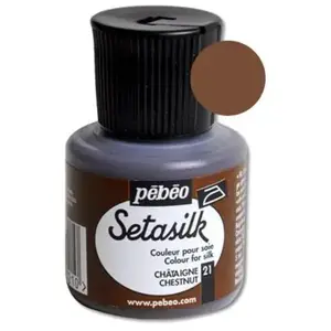 Pebeo, Peinture loisirs créatifs, Setasilk (Châtaigne, 45 ml) pas cher