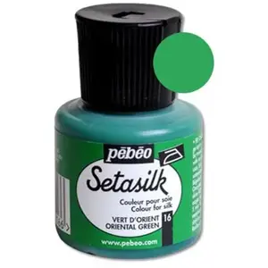 Pebeo, Peinture loisirs créatifs, Setasilk (Vert d'Orient, 45 ml) pas cher