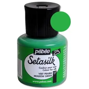 Pebeo, Peinture loisirs créatifs, Setasilk (Vert pré, 45 ml) pas cher