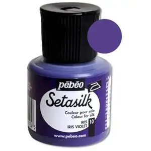 Pebeo, Peinture loisirs créatifs, Setasilk (Iris, 45 ml) pas cher