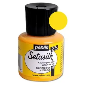 Comparateur de prix : PEBEO Peinture Pébéo Setasilk - Peinture sur soie - 45 ml - Plusieurs Coloris disponibles 02 Bouton D'or