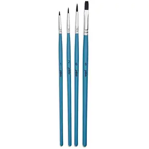PEBEO Pinceaux aquarelle - Pébéo - Rond - Plat - Imitation petit-gris - N 1 - N 2 - N 6 pas cher