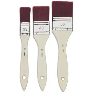 Pebeo, Pinceau, 3 fendeurs plats Poly brun