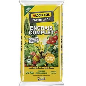 ALGOFLASH Engrais complet 20 kg Fertilisant à libération longue durée pas cher