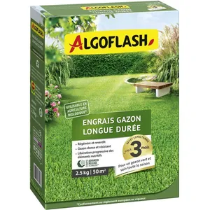 Engrais gazon - ALGOFLASH - Longue durée - 25 kg pas cher