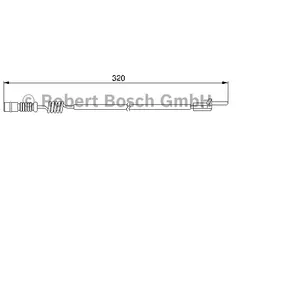Bosch Automotive Waarschuwingscontact remvoering-/blokslijtage achter pas cher