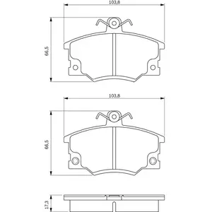 Comparateur de prix : Bosch Automotive Remblokken set