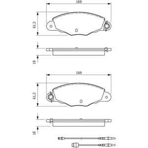 Bosch Automotive Remblokken set pas cher