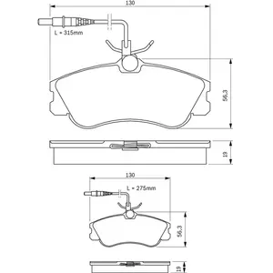 Bosch Automotive Remblokken set pas cher