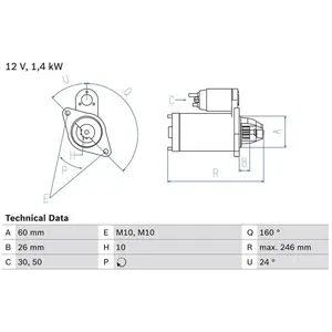 Startmotor 1950 Bosch