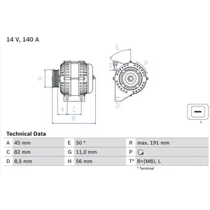 Dynamo 4284 Bosch pas cher