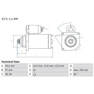 Startmotor 2033 Bosch