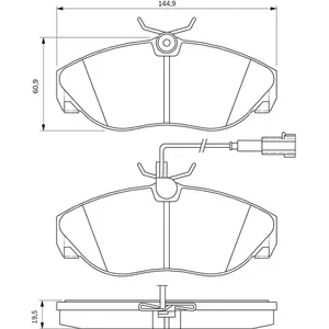 Bosch Automotive Remblokken set pas cher