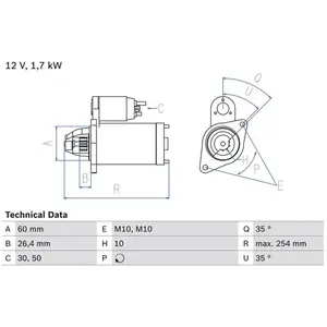 Startmotor 2133 Bosch