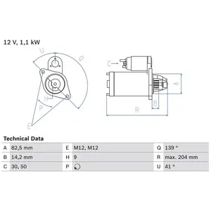 Startmotor 2121 Bosch pas cher