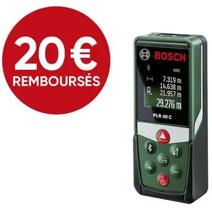 Bosch PLR 40 C Afstandsmeter - Tot 40 meter bereik - Bluetooth pas cher