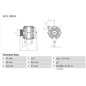 Dynamo 4037 Bosch pas cher
