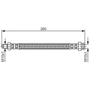 BOSCH Flexible de frein pour PEUGEOT: 309, 205 (Ref: 1 987 476 522)Vendu paroscaro