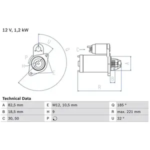 Startmotor 1792 Bosch
