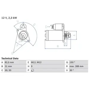 Startmotor 1115 Bosch