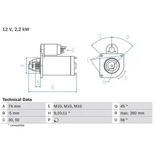 Comparateur de prix : Startmotor 1695 Bosch