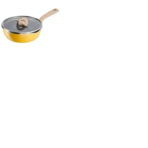 Poêle Tefal One Pick Pot Pan 22 cm + Couvercle G1808604 Jaune metallis... pas cher