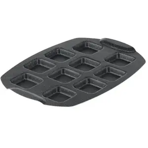 Tefal Moule gâteau 10 mini carrés, Revêtement antiadhésif, Aluminium r...Vendu parcdiscount