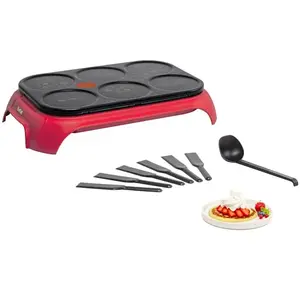 Crêpière - TEFAL - CREP'PARTY PY55B510 - 1000 W - 6 personnes - Revêtement antiadhésif