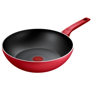 Comparateur de prix : SEB TEFAL - Poêle wok - 28 cm - capacité 3.7 L - rouge - Daily Expert