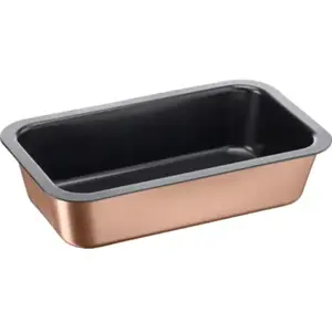 Moule à cake large Tefal Airbake 23X13 cm Anti-adhésif Acier Marron pas cher