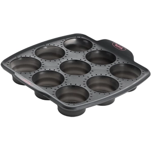 Tefal Crispybake - Moule à muffins - cavité 9 - platine pas cher