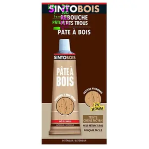 Sintobois rebouche imperfections ls tube 80 g chêne moyen pas cher