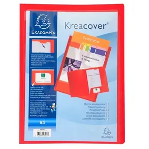 Exacompta Cartorel - Chemise 2 Rabats Cartocom Personnalisable Rouge pas cher