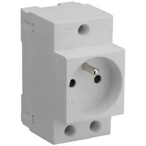 Debflex - prise de courant modulaire 2P+T 10/16A gris - 707891 pas cher