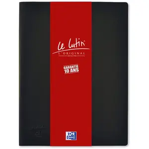 ELBA LUTIN PROT DOC PVC A4 80P NOIR pas cher