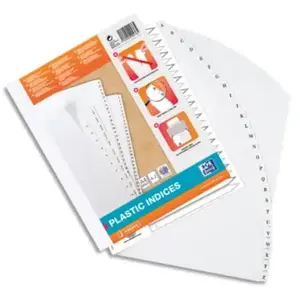 Oxford Elba 100204735 Intercalaires alphabétique en PVC A4 XL 26 posit... pas cher