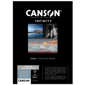 Canson Infinity Etching Rag II Mat 310g A4 25 feuillesVendu parmiss-numerique-fr