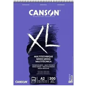 Canson Album XL Mix Media 300g A2 - 15 feuilles. pas cher