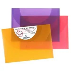 CANSON POCHETTE RANGEMT 27X35 PP ASS pas cher