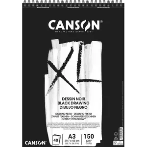 Canson, Cahier + bloc-notes, Zeichenblock Black Draw (A3) pas cher