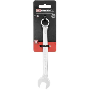 Clé mixte - FACOM - 15mm - Acier chromé satin - Universelle - Finesse des têtes pas cher
