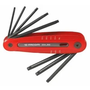 Jeu de 8 clés mâles Torx® sur monture - FACOM - 89A.JM8 pas cher