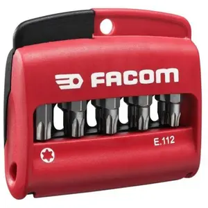 Comparateur de prix : Boîte 10 embouts TORX + porte embout - FACOM - E.112PB