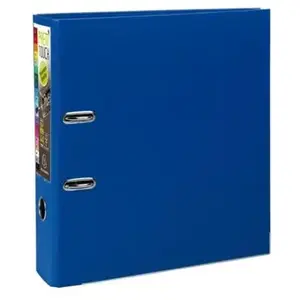 EXACOMPTA EXA ORDNER PVC MET. RAND D80 A4 DONKERBLAUW pas cher