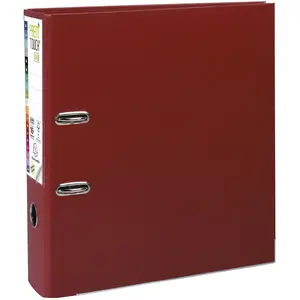 EXACOMPTA Classeur à Levier "Prem'Touch" A4 Maxi Polypropylène Dos 80mm Bordeaux pas cher