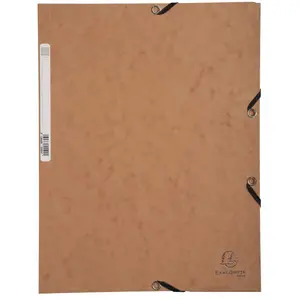Exacompta Chemise À Élastique 3 Rabats - A4 - Marron Tabac - Exacompta pas cher