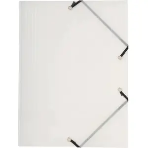 Chemise Exacompta - Chemise 3 rabats Elastique Polypro Translucide 24x32cm Cristal pas cher