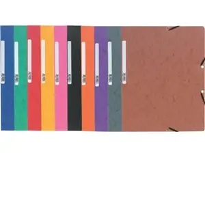 Chemise Exacompta - Chemise à élastiques Carte lustrée Sans rabat A4 Assortis pas cher