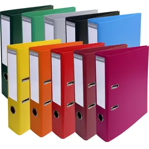 Exacompta 10 Classeur à levier PVC A4 dos de 70mm. - Couleurs assorties pas cher