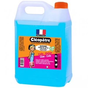 Colle - CLEOPATRE - Ecole Cristal Bleu - Colle à l'eau - Flacon de 5L pas cher